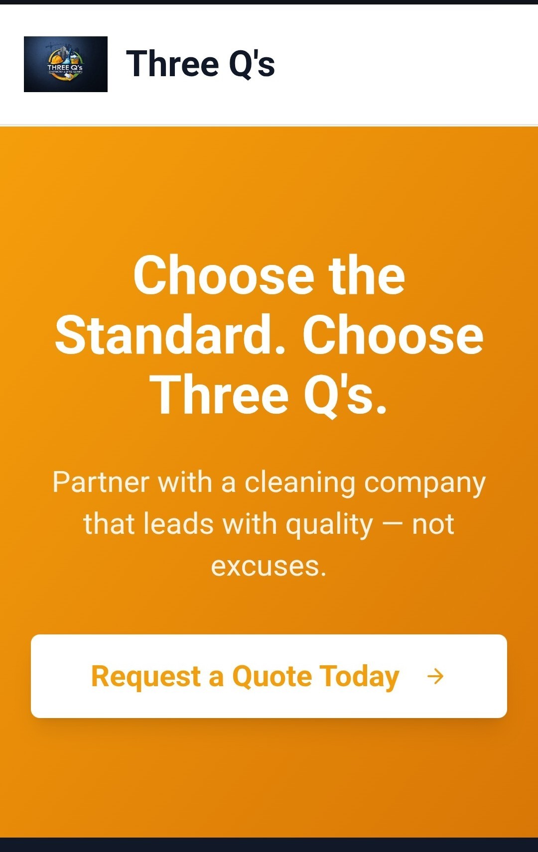 Three Q's website view 2